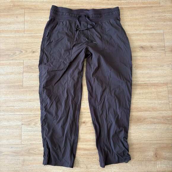 Lululemon Athletic Dance Studio MR Cropped Pants Java Women’s Size 10 - Picture 1 of 8